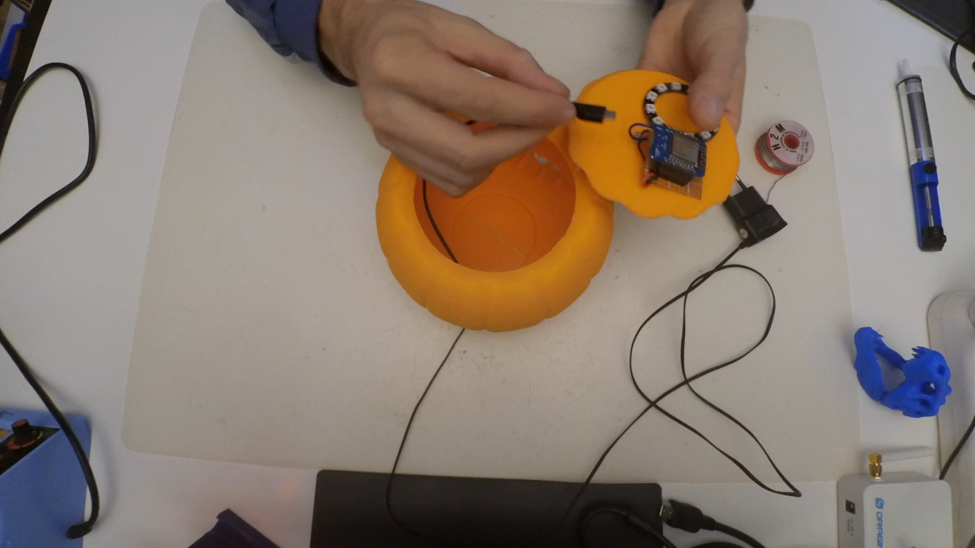 Remote Color Controlled Jack-o-Lantern